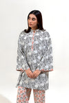 2 PIECE PRINTED KHADDAR SUIT-IVORY MAZE (UNSTITCHED)