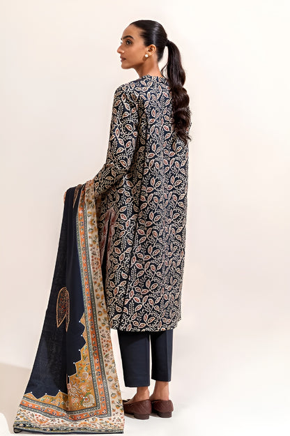 3 PIECE PRINTED KHADDAR SUIT-TRIBAL HALE (UNSTITCHED)