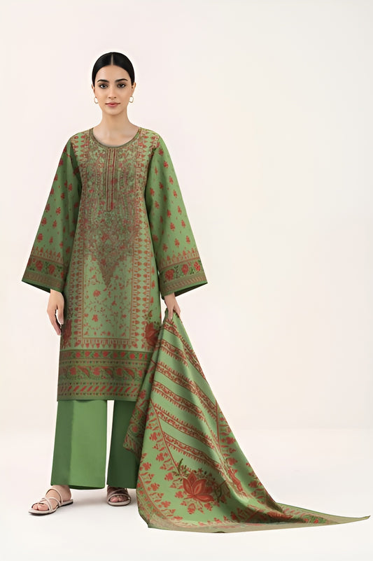 Teal Dream Embroidered Lawn 3 Piece Suit | Women Summer Wear – BrandsForLessCollections