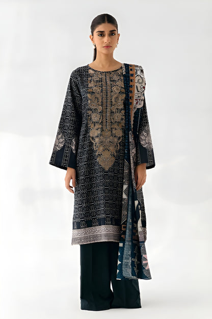 Beechtree Khaddar Embroidered 2-Piece – Design 01 (Unstitched)