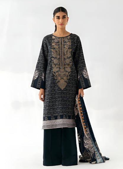 Beechtree Khaddar Embroidered 2-Piece – Design 01 (Unstitched)