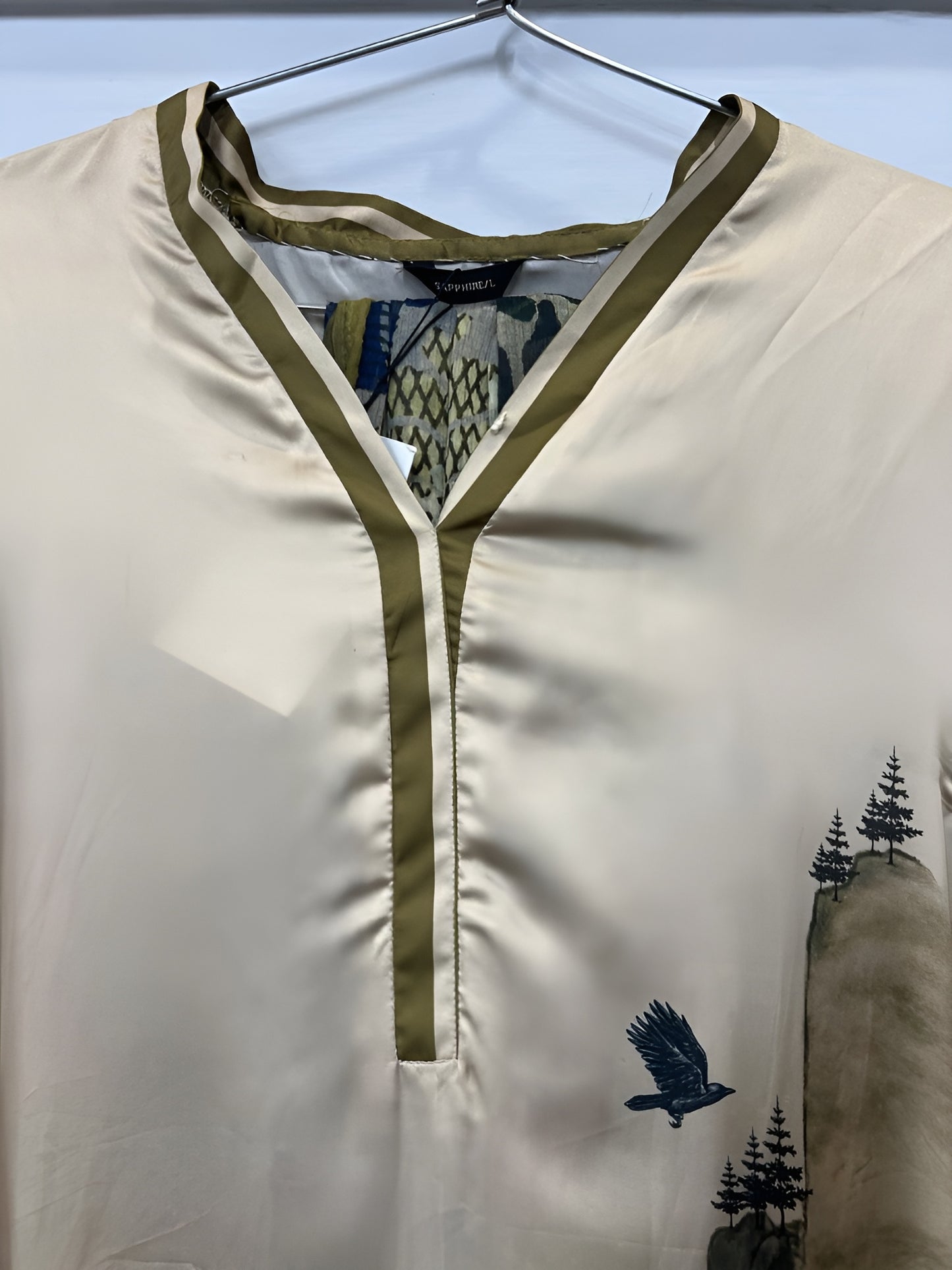 2 Piece - sapphire printed silk