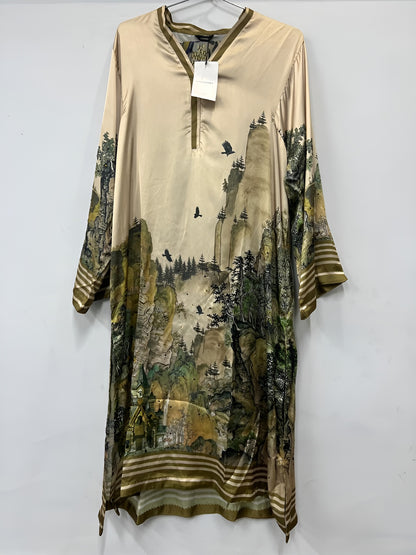 2 Piece - sapphire printed silk