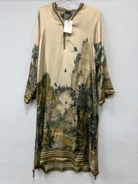 2 Piece - sapphire printed silk