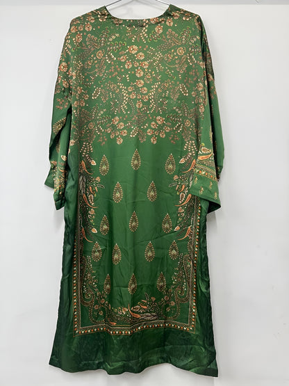 2 Piece - sapphire printed Silk