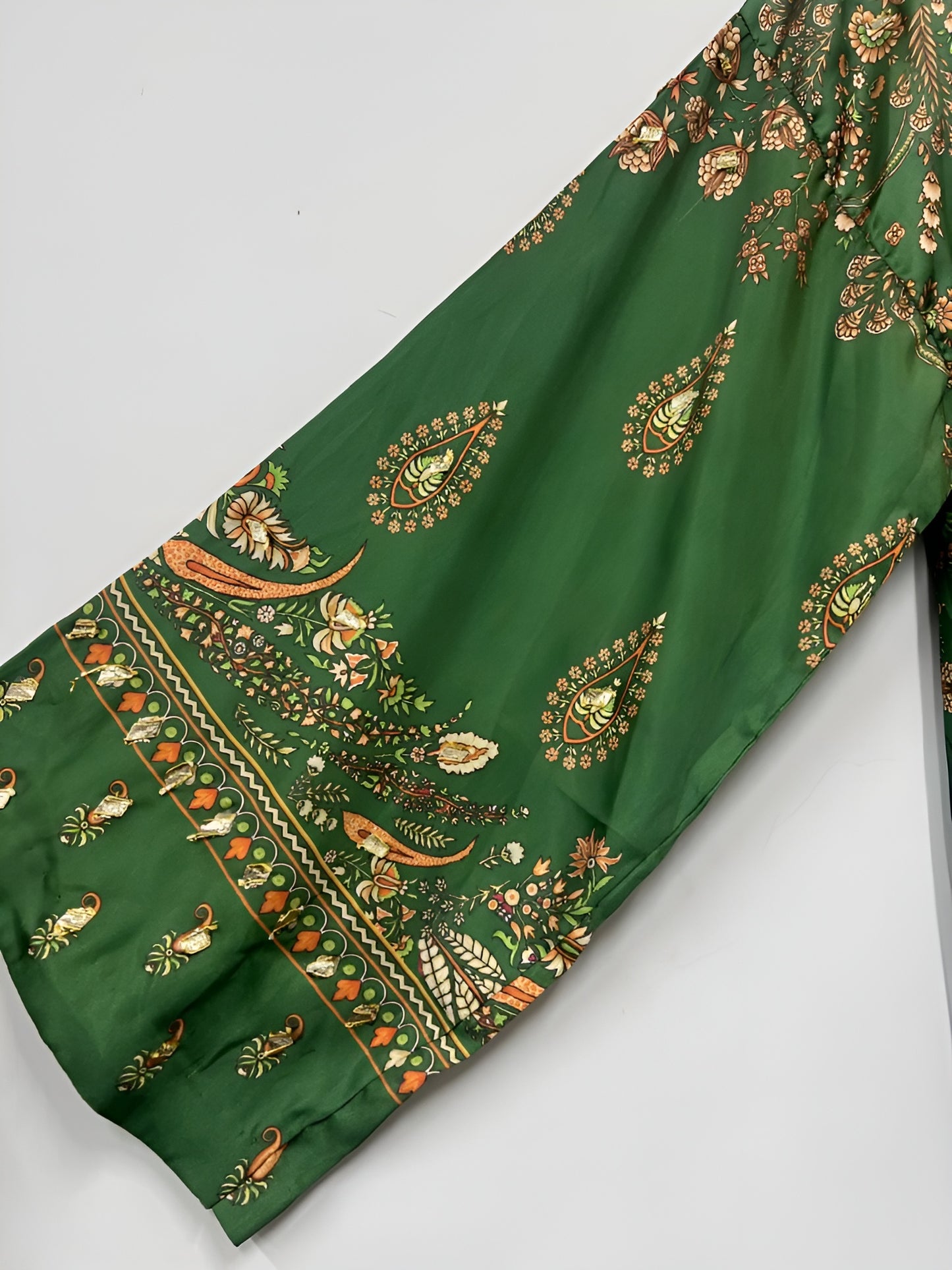 2 Piece - sapphire printed Silk