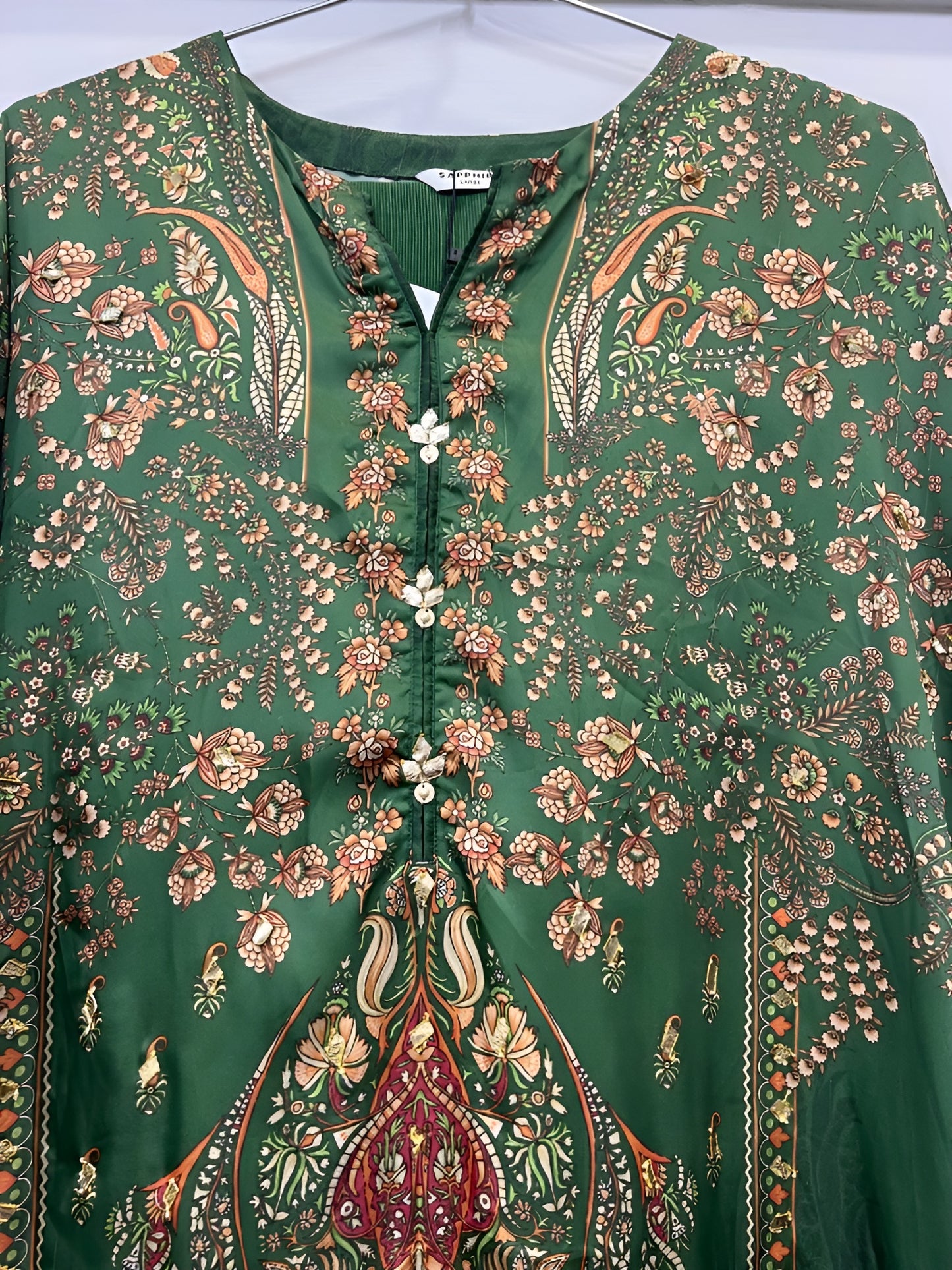 2 Piece - sapphire printed Silk