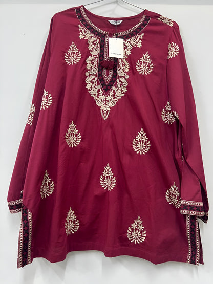 2 Piece - sapphire EMBROIDERED whait