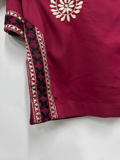 2 Piece - sapphire EMBROIDERED whait