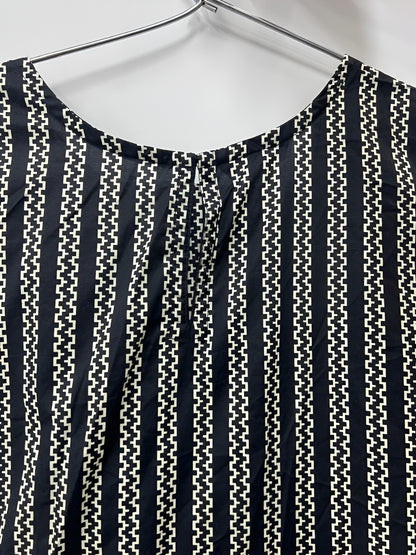 2 Piece - sapphire printed whait & black