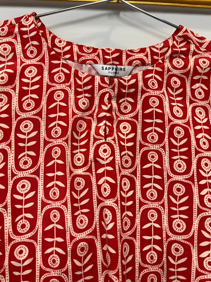 2 Piece - sapphire printed Red