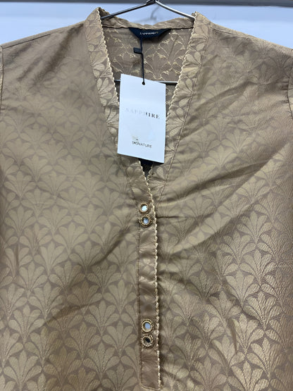 shirt- sapphire EMBROIDERED