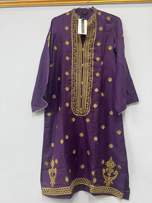 shirt- sapphire EMBROIDERED