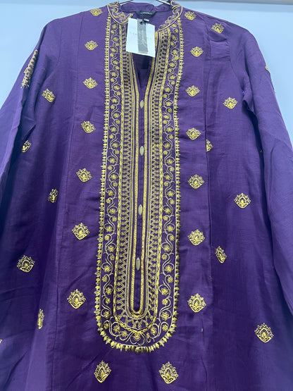 shirt- sapphire EMBROIDERED