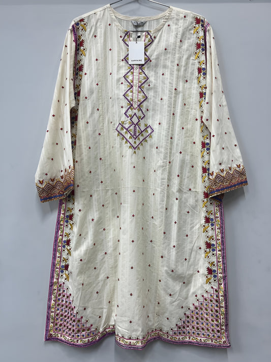 shirt- sapphire EMBROIDERED