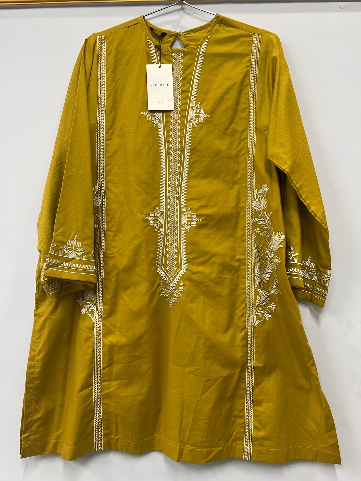 shirt - sapphire EMBROIDERED