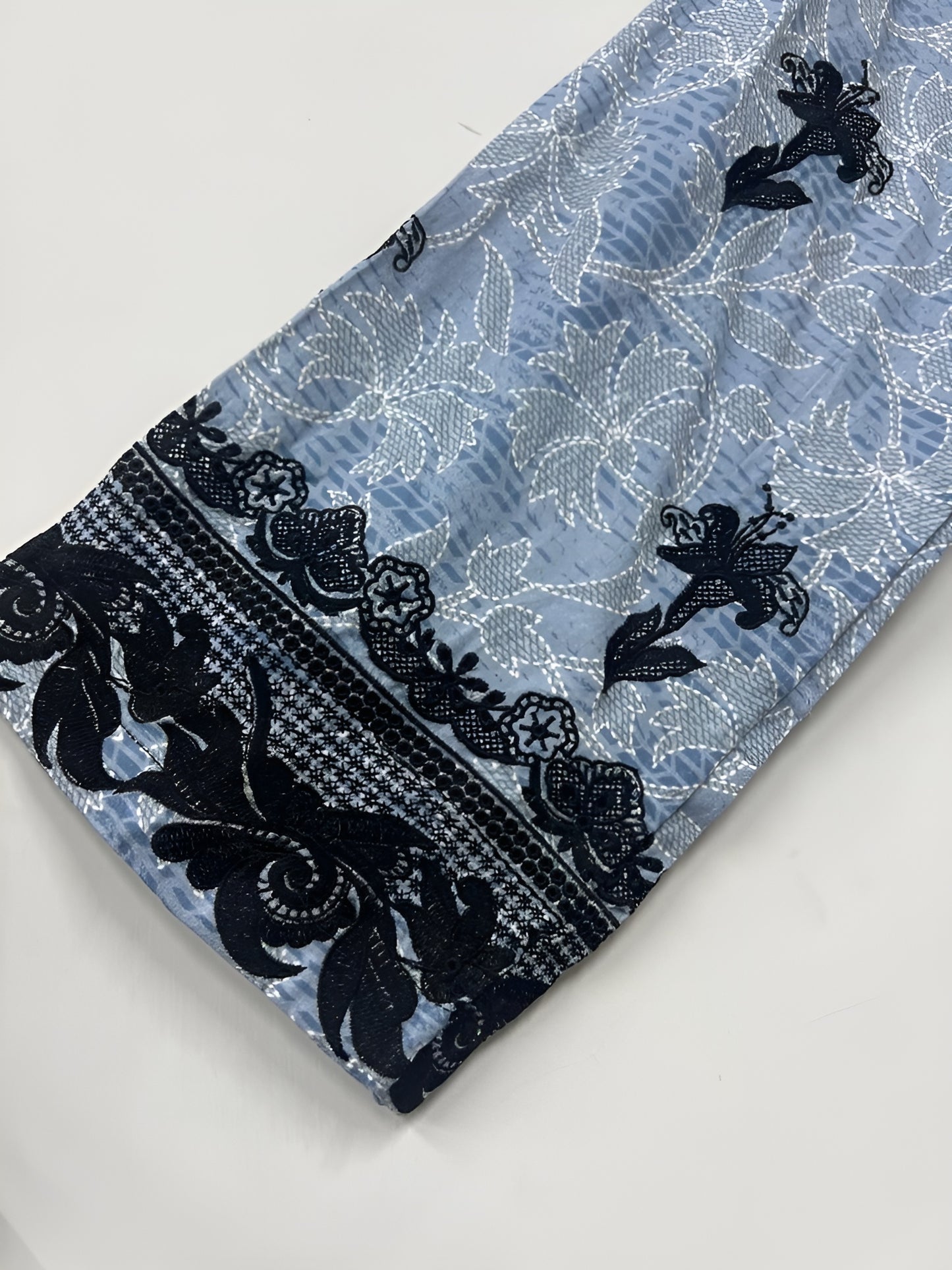 shirt- sapphire EMBROIDERED