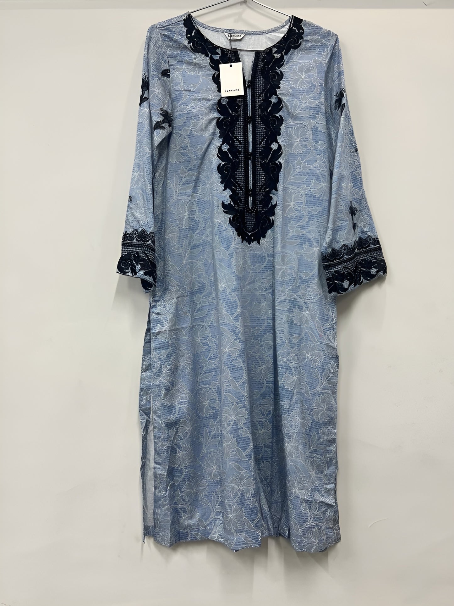 shirt- sapphire EMBROIDERED