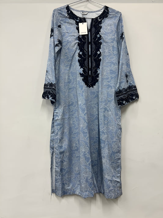 shirt- sapphire EMBROIDERED